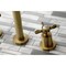 Kingston Brass Roman Tub Faucet, Antique Brass, Wall Mount KS8023BEX - alternate 4